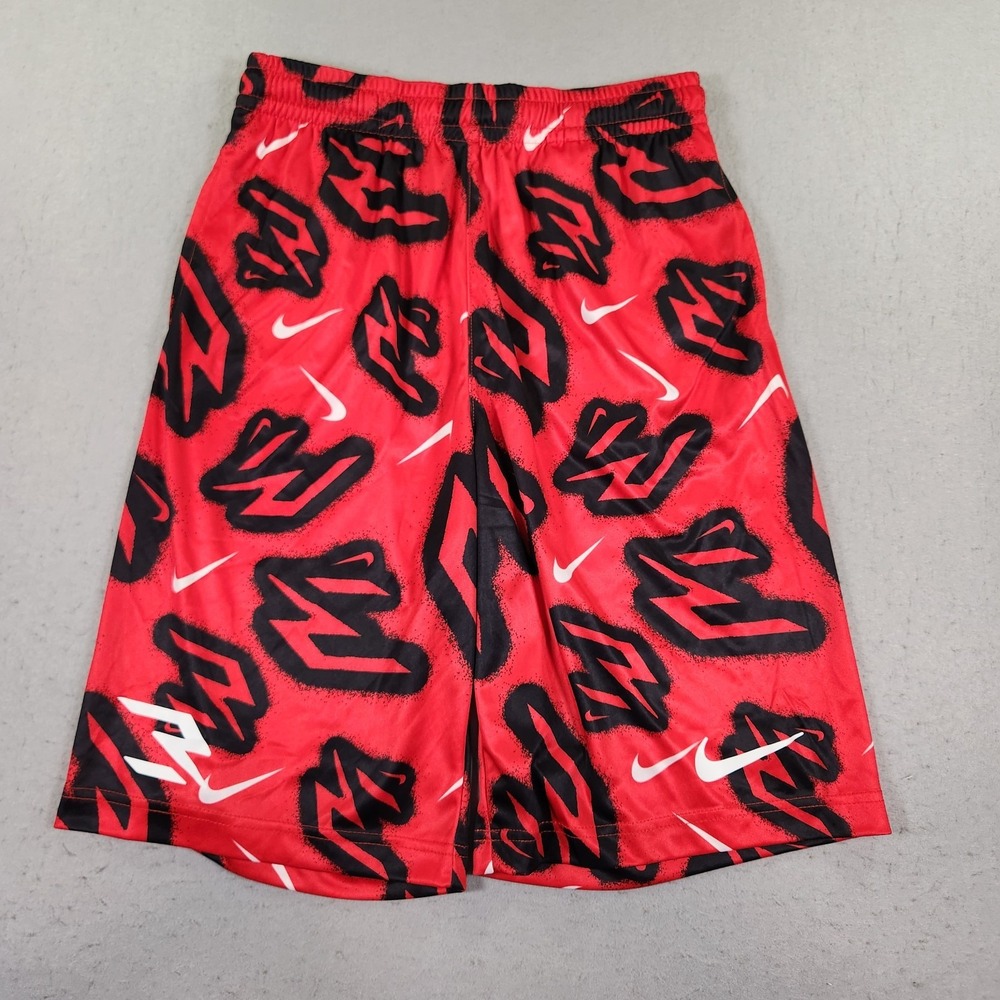Nike Boys Training Shorts Baggy Pockets Size Youth XL All Over Print NWT